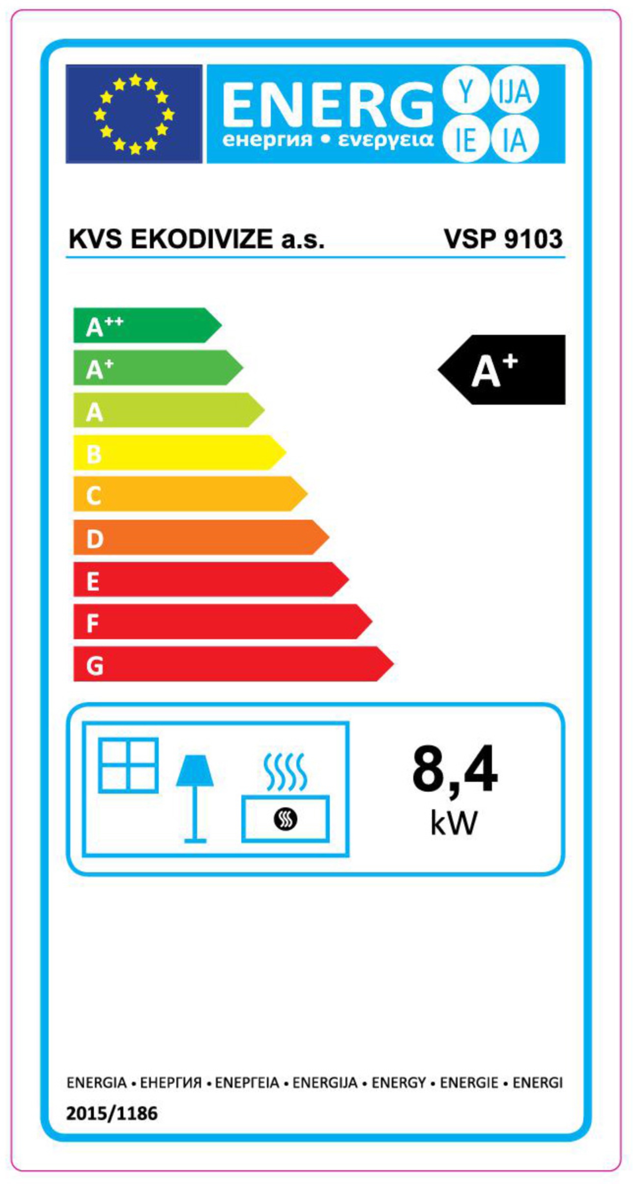 KVS Moravia VSP 9103.1112-OP bílý levý, plastové doplňky, ocelová plotna dělená stříkaná - energetický štítek