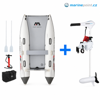 Člun AQUA MARINA Aircat 3,35 m BT-AC335 + Elektromotor WATERSNAKE Venom SXW 54/36 12V 54 lb 91 cm